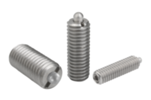 Pressori a molla con esagono incassato e puntale, acciaio inox - inch Pressori a molla con esagono incassato e puntale, acciaio inox - inch