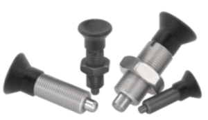 Spine di posizione in acciaio o acciaio inox, senza collare, con impugnatura a fungo in plastica - inch Spine di posizione in acciaio o acciaio inox, senza collare, con impugnatura a fungo in plastica - inch
