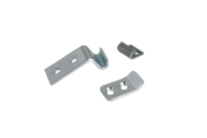 Ganci di riscontro per chiusure a leva con staffa in lamiera, forza fino a 1000N, regolabili, versione corta Ganci di riscontro per chiusure a leva con staffa in lamiera, forza fino a 1000N, regolabili, versione corta