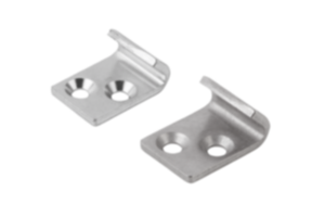 Ganci di riscontro per chiusure a leva con staffa di serraggio triangolare mobile, forza fino a 1000N, regolabili Ganci di riscontro per chiusure a leva con staffa di serraggio triangolare mobile, forza fino a 1000N, regolabili