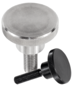 Viti con testa zigrinata alte in acciaio e acciaio inox DIN 464 Viti con testa zigrinata alte in acciaio e acciaio inox DIN 464
