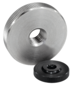 Dadi zigrinati piatti in acciaio e acciaio inox DIN 467 Dadi zigrinati piatti in acciaio e acciaio inox DIN 467