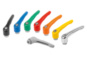 Maniglie a leva di zinco pressofuso con filettatura interna, inserto filettato in acciaio inox Maniglie a leva di zinco pressofuso con filettatura interna, inserto filettato in acciaio inox