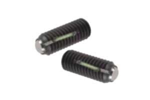 Viti di pressione a sfera senza testa con sfera spianata, con frenafiletto Viti di pressione a sfera senza testa con sfera spianata, con frenafiletto