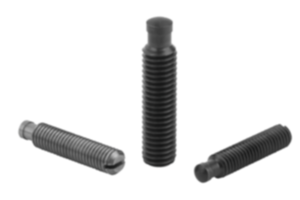 Perni filettati con vite di spinta simile a DIN 6332 Perni filettati con vite di spinta simile a DIN 6332