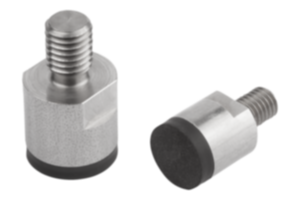 Magneti con perni filettati (magneti cilindrici) in NdFeB, superficie adesiva in gomma Magneti con perni filettati (magneti cilindrici) in NdFeB, superficie adesiva in gomma