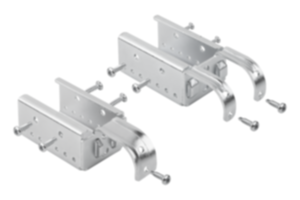 Supporto di aggancio variabile Ø30 in acciaio per rulliere in acciaio Supporto di aggancio variabile Ø30 in acciaio per rulliere in acciaio