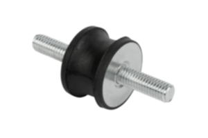 Rubber buffers type AT waisted with external thread both sides Rubber buffers type AT waisted with external thread both sides