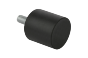 Rubber buffers steel or stainless steel type D cylindrical with external thread Rubber buffers steel or stainless steel type D cylindrical with external thread