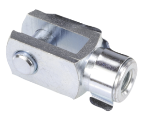 Gabelgelenke Stahl mit Federklappbolzen DIN 71752 Gabelgelenke Stahl mit Federklappbolzen DIN 71752