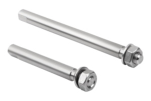 Perno in acciaio inox per morsetti doppi in plastica Perno in acciaio inox per morsetti doppi in plastica