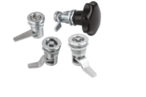 Serratura girevole a compressione con distanza di chiusura variabile Serratura girevole a compressione con distanza di chiusura variabile