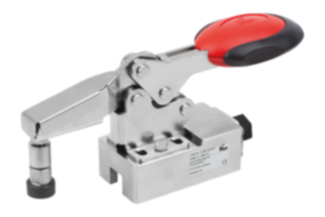 Toggle clamps, horizontal, stainless steel with safety interlock and force sensor Toggle clamps, horizontal, stainless steel with safety interlock and force sensor