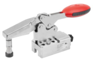 Toggle clamps, horizontal, stainless steel with force sensor Toggle clamps, horizontal, stainless steel with force sensor