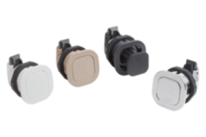 Snap locks, plastic with knob Snap locks, plastic with knob