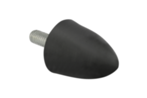Ammortizzatore di gomma forma parabolica