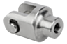 Articolazione a forcella per teste a snodo acciaio inox