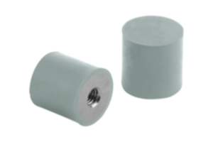 Tampone di gomma acciaio inox, tipo E